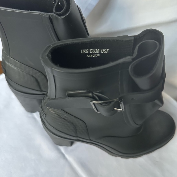 HUNTER Original Ankle Heel Boot Sz 7 - Picture 4 of 7